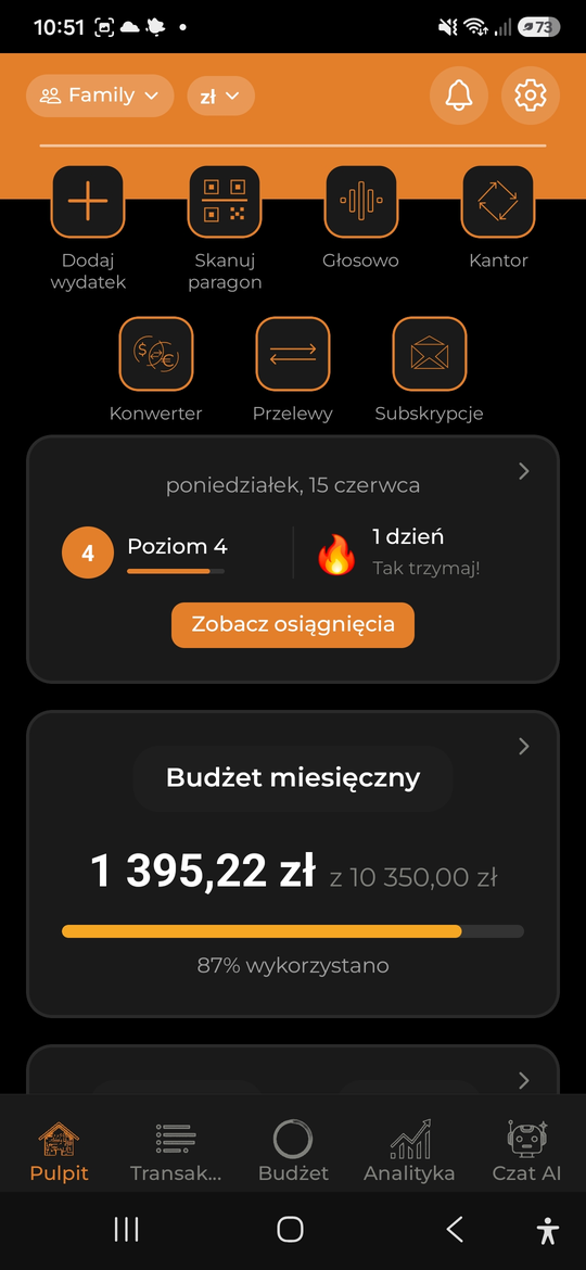 Wspólny budżet - AI Budget Assistant