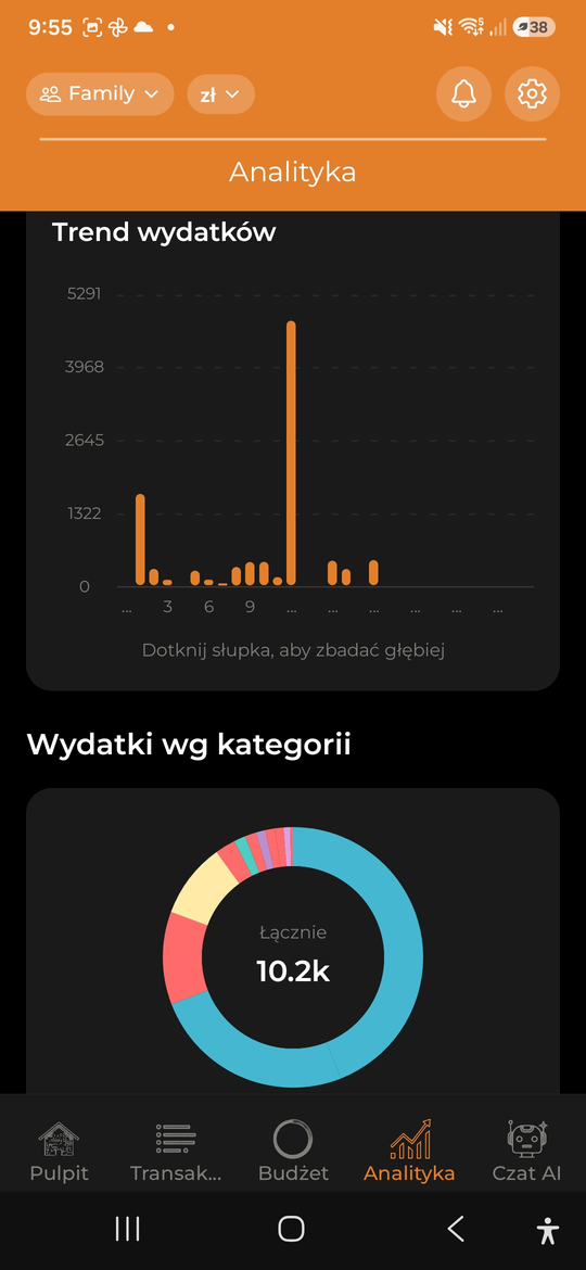 Analizy wydatków - AI Budget Assistant